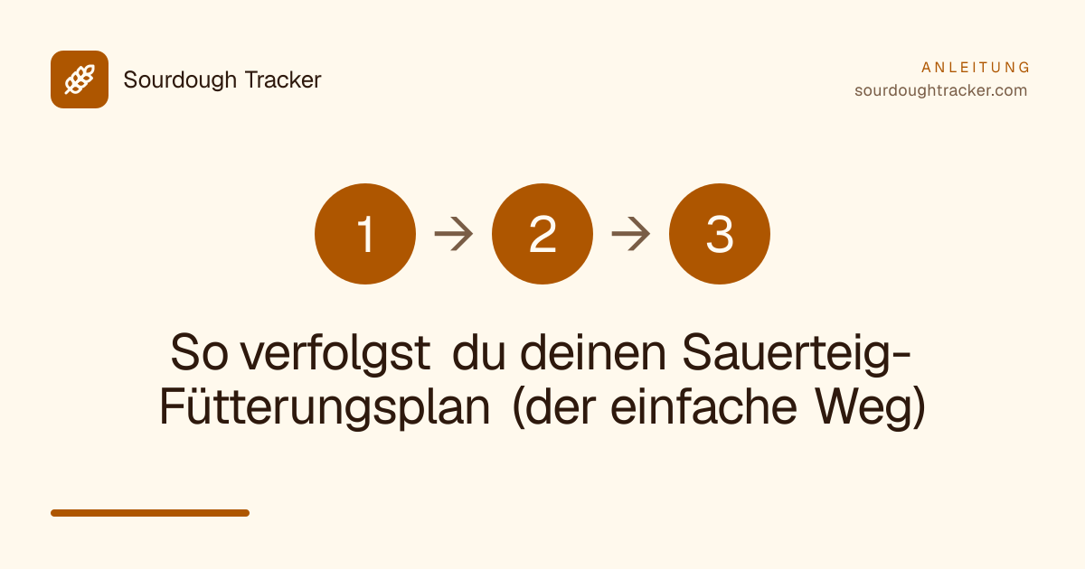 So verfolgst du deinen Sauerteig-Fütterungsplan (der einfache Weg)