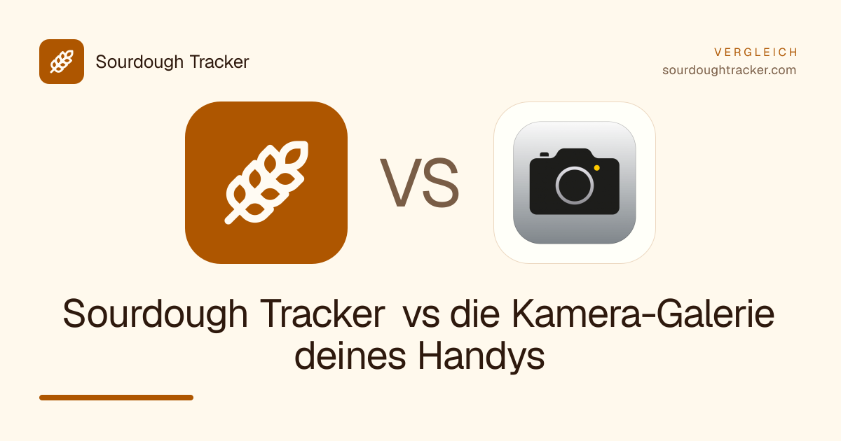 Sourdough Tracker vs die Kamera-Galerie deines Handys
