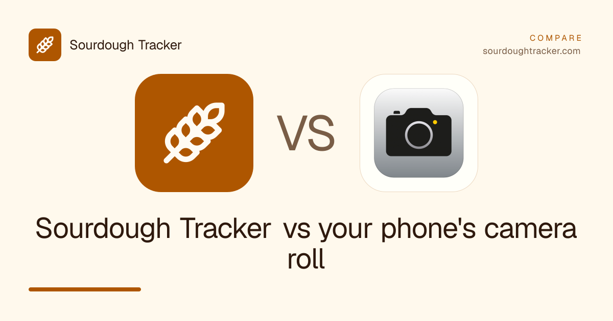 Sourdough Tracker vs your phone's camera roll